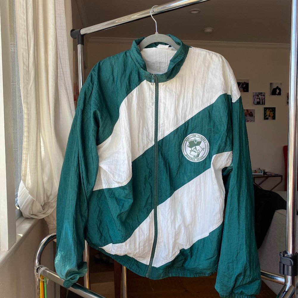 Authentic Vintage Hamilton High School Men's Windbreaker Jacket XL